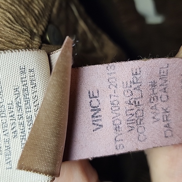New Vince Dark CamelCorduroy Pants, Sz. 26, NWOT - Picture 10 of 10